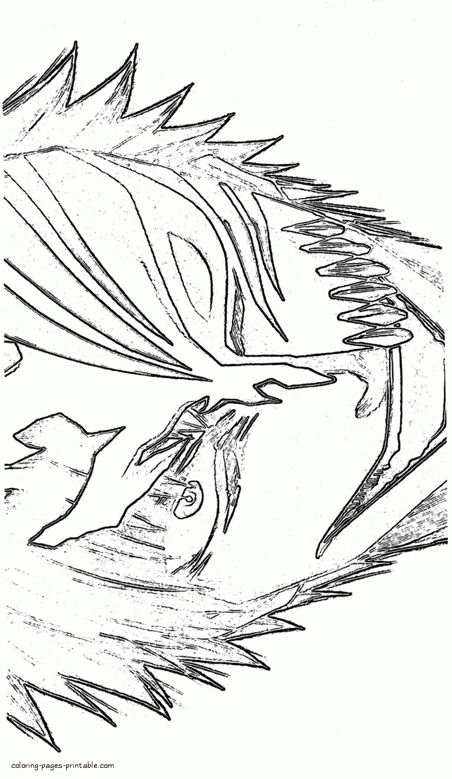 Bleach anime coloring sheets for free