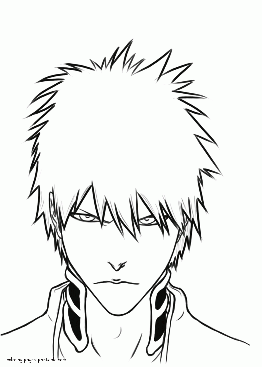 Coloring page of Bleach anime