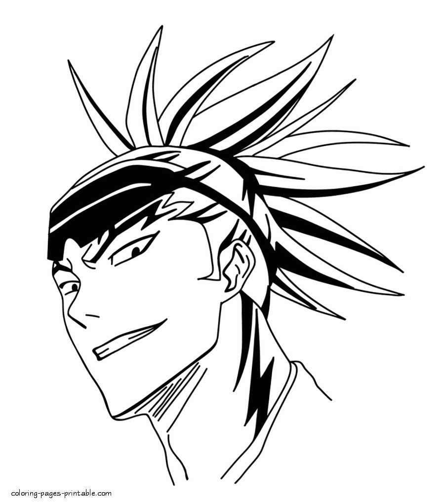 Bleach animation coloring pages to print
