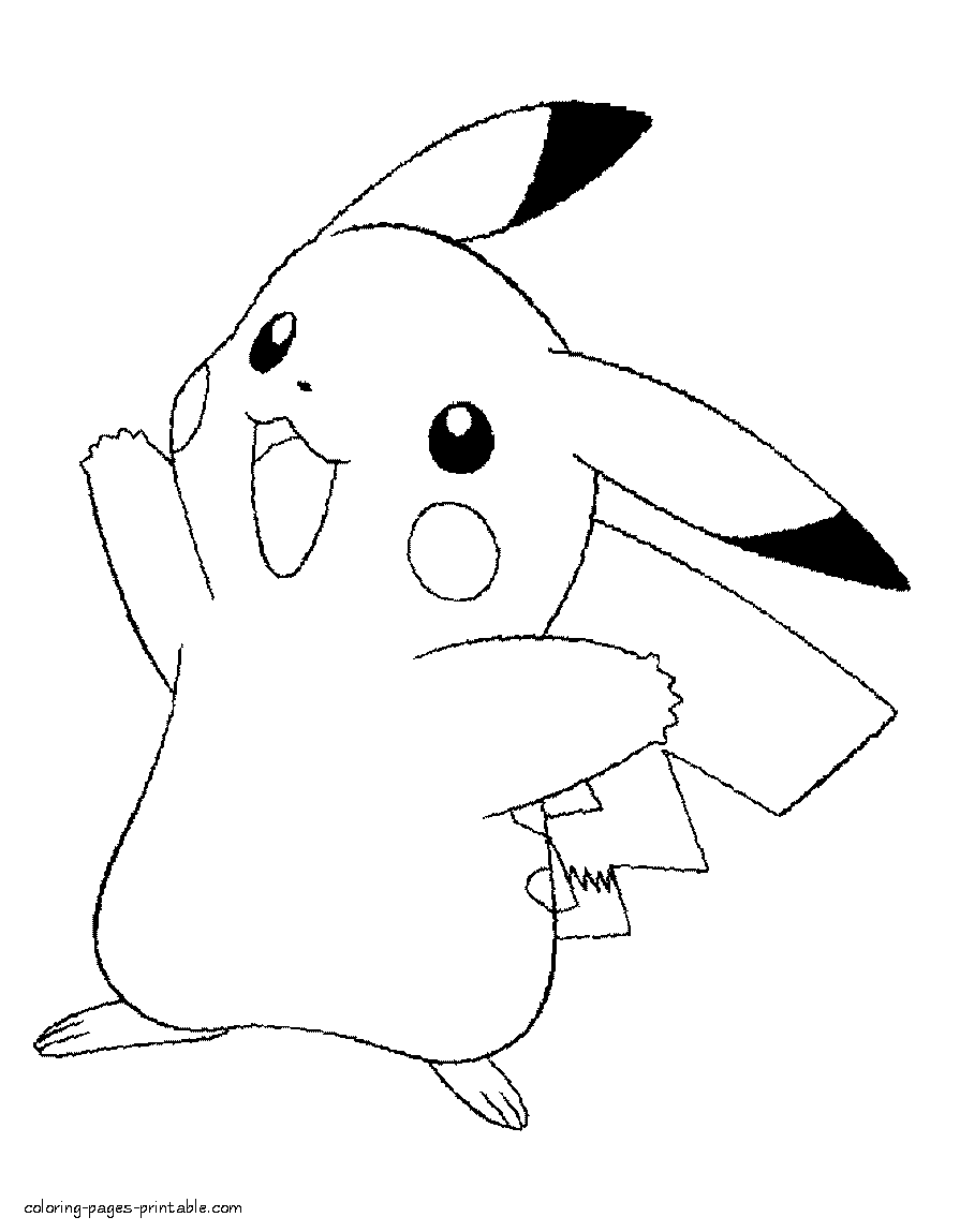 Print Pokemon coloring pages Pikachu COLORING PAGES PRINTABLE COM