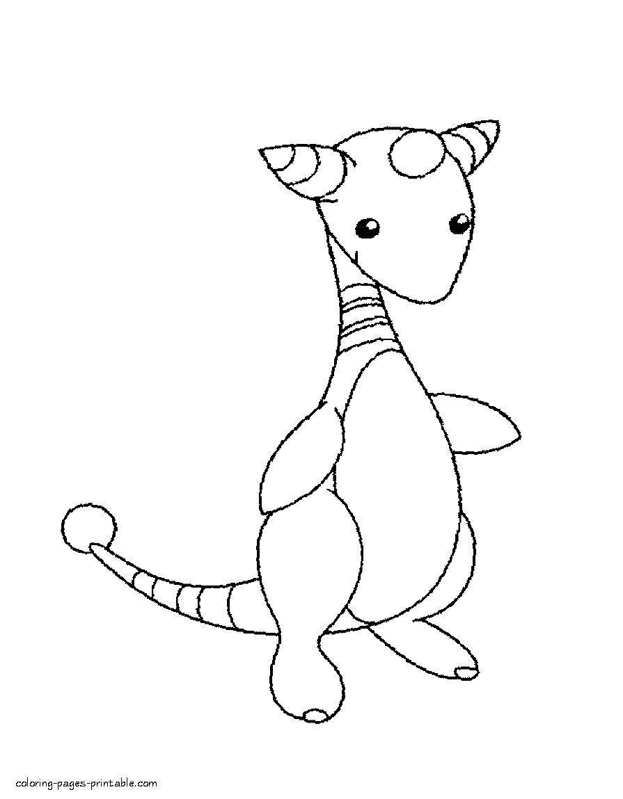 Pokemon coloring pages for kids - printable