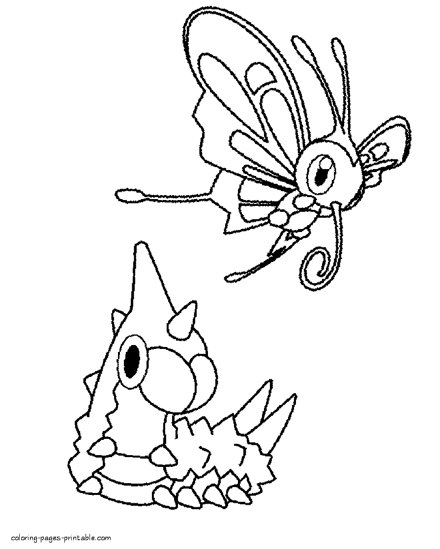 All pokemon coloring pages for free