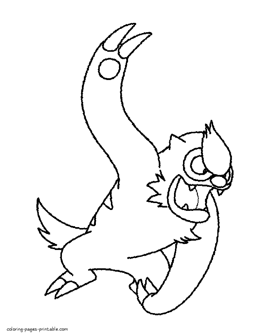 Pokemon pictures to print and colour for children