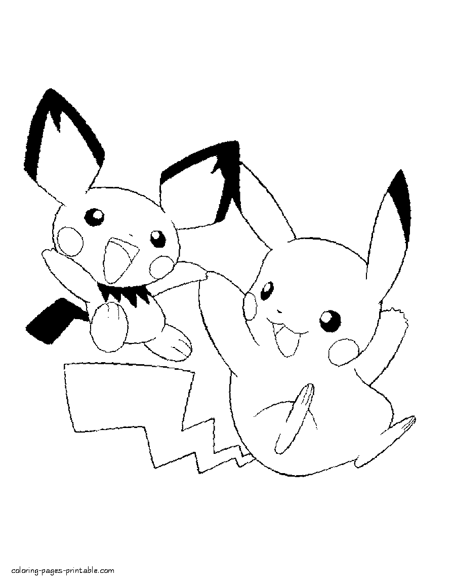 Printable pokemon coloring pages Simply print out and paint