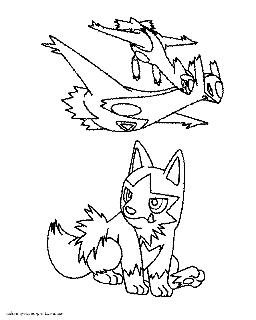 Pokemon coloring printables. All characters