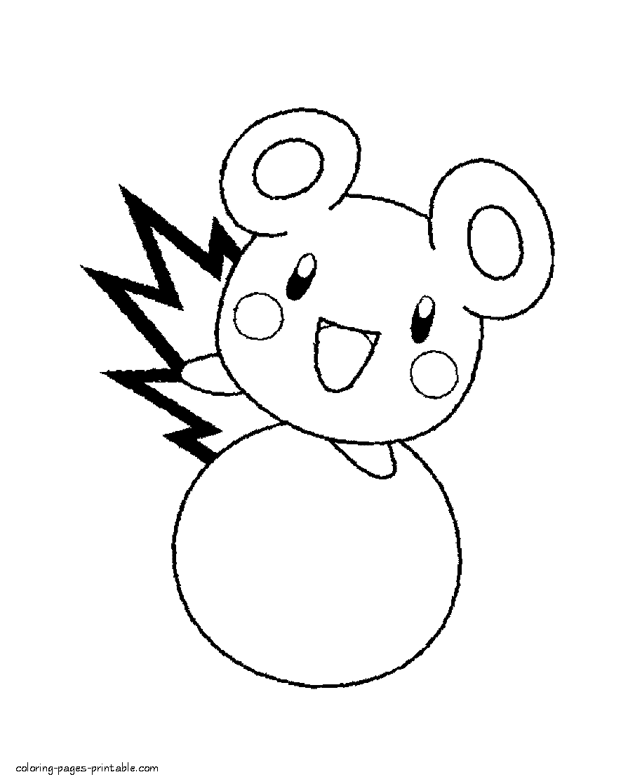 Pokemon for coloring by boys
