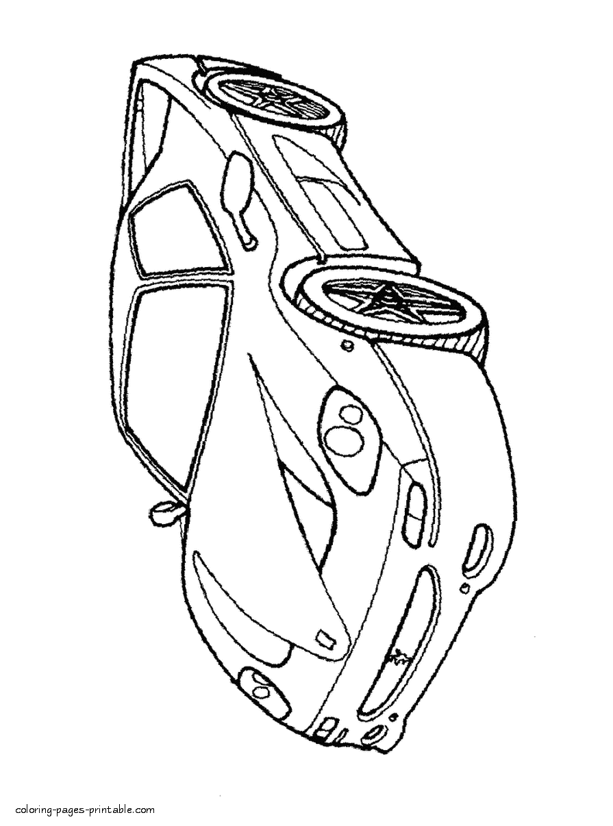 Ferrari F50 coloring pages for free