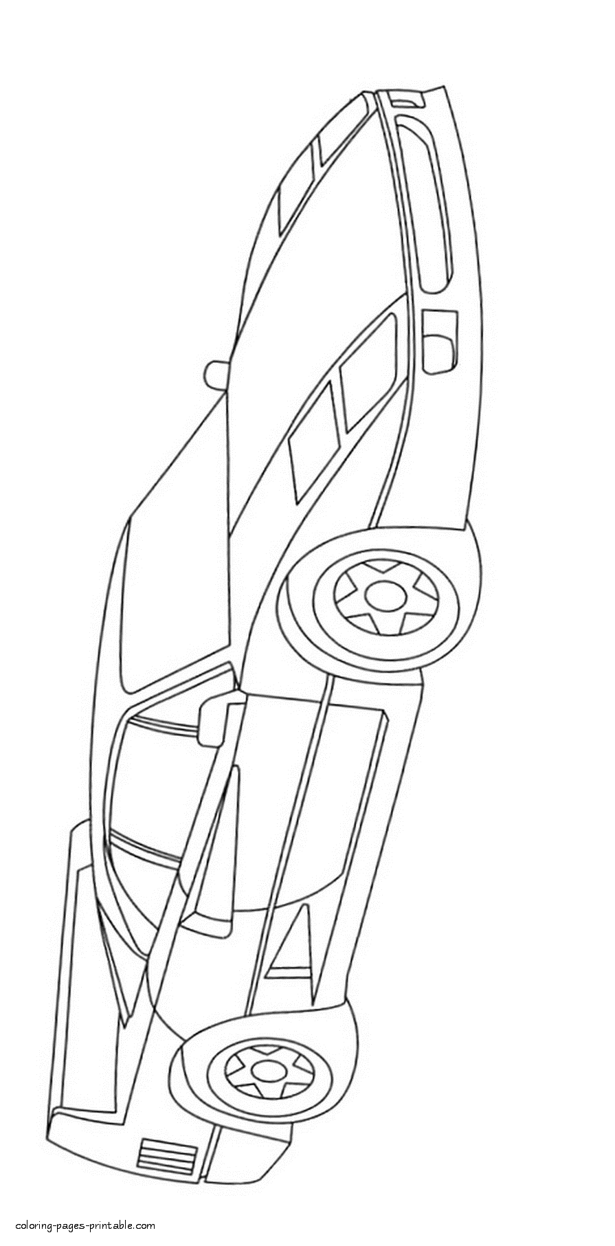 Ferrari F40. Legendary sports cars coloring pages