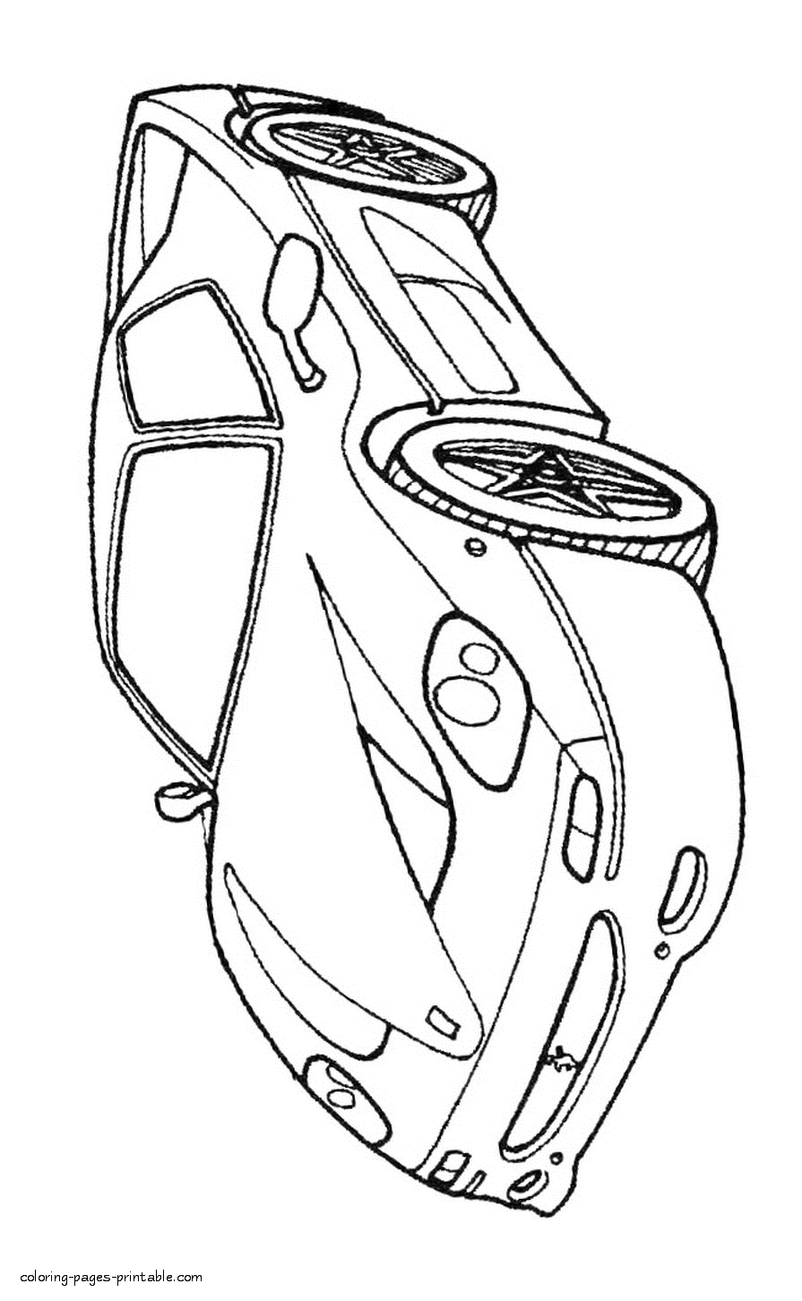 Ferrari printable coloring pages for kids