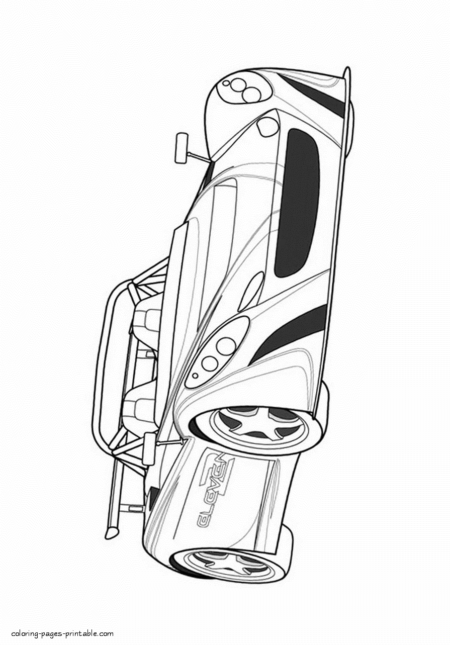 Car coloring pages for boys. Lotus 2 Eleven