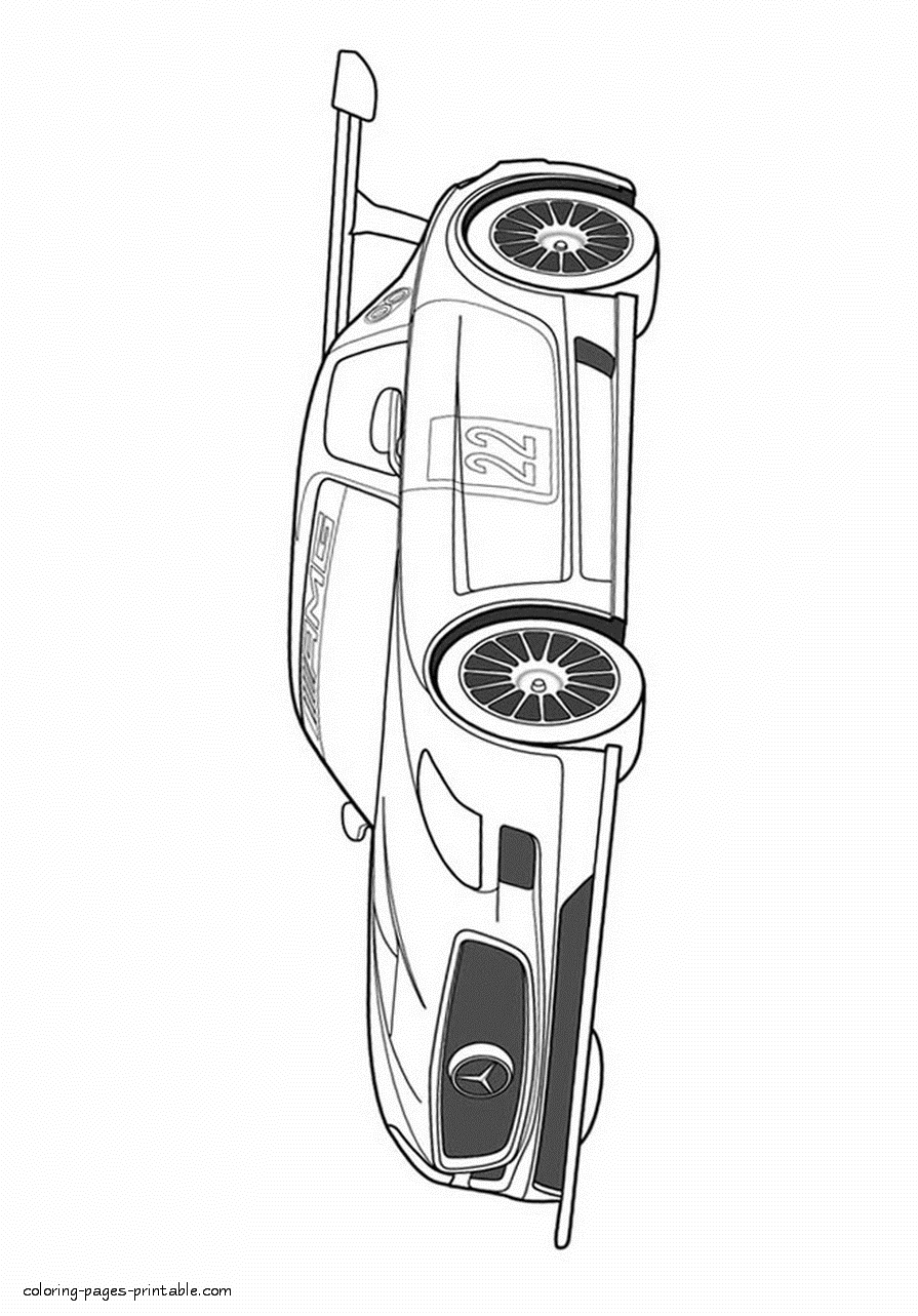 Printable car coloring pages