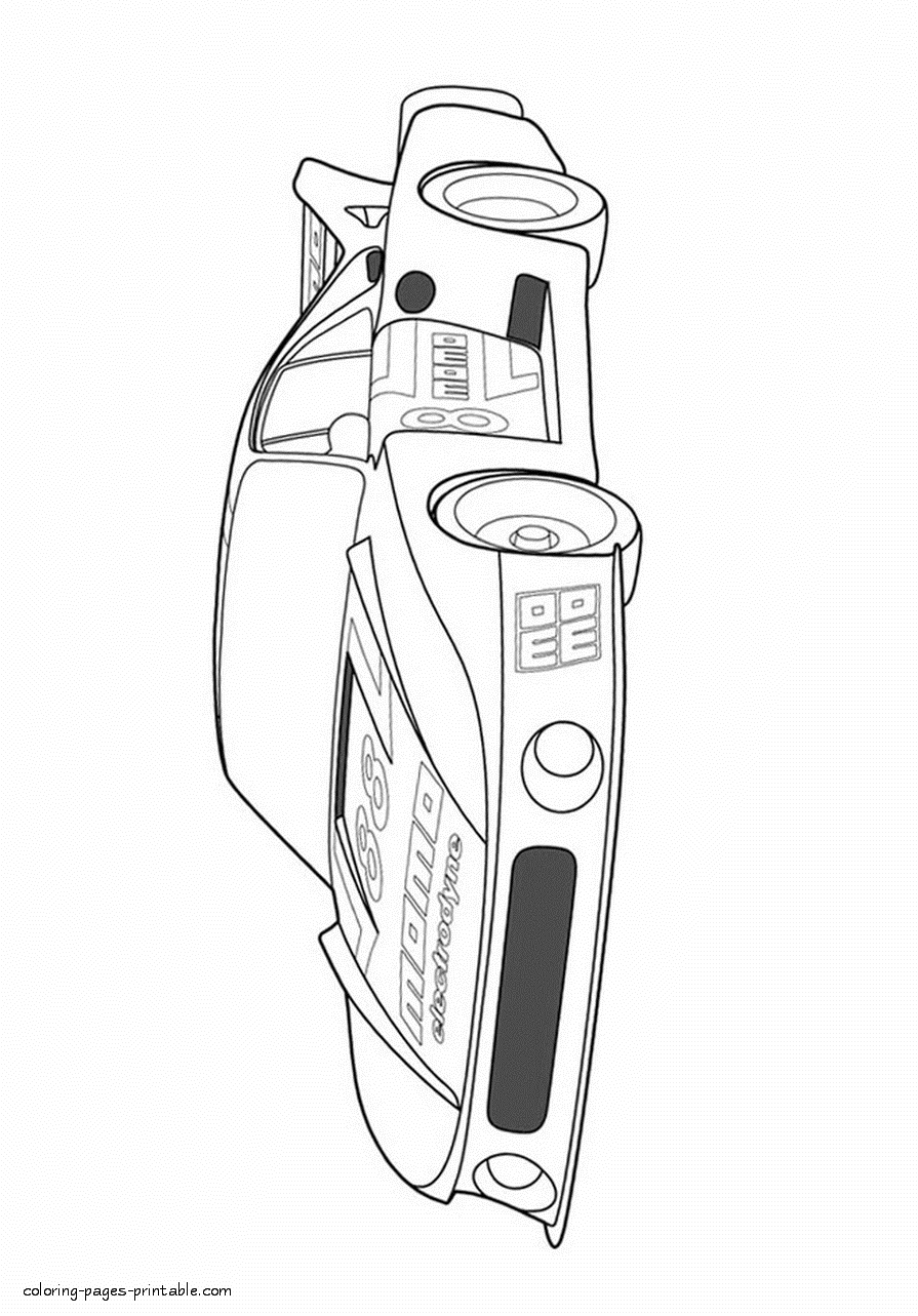 Sports car free coloring pages