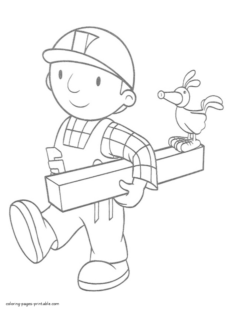 Bob the Builder coloring pages printable 1