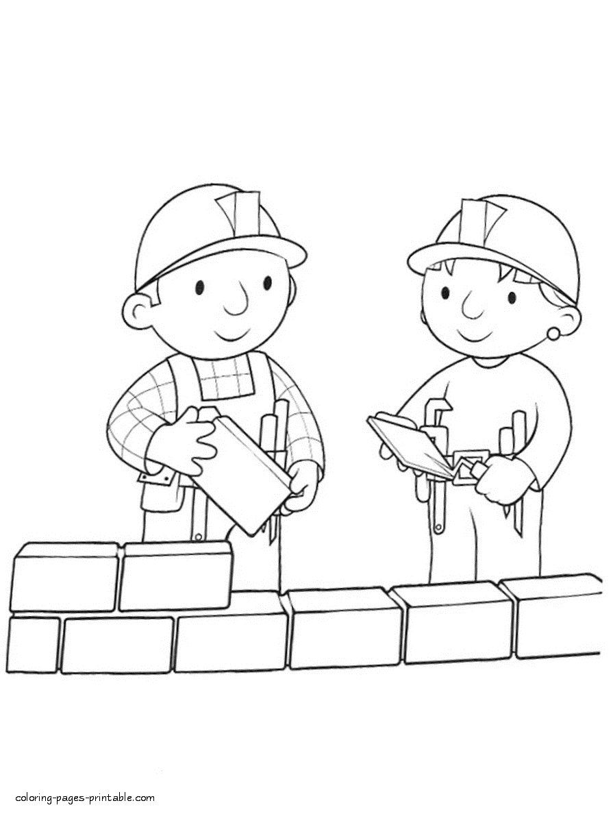 Bob the Builder coloring pages to print 12