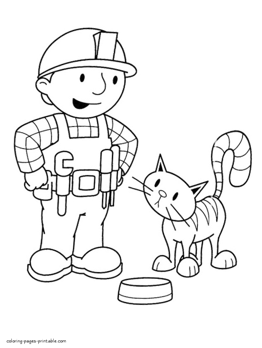 Bob the Builder coloring pages to print 14