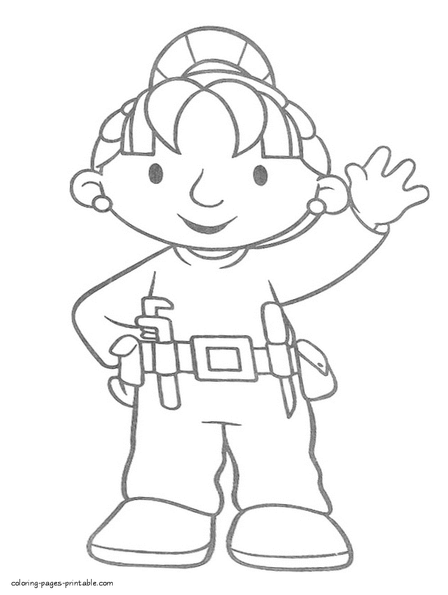 Colouring pages Bob the Builder 1