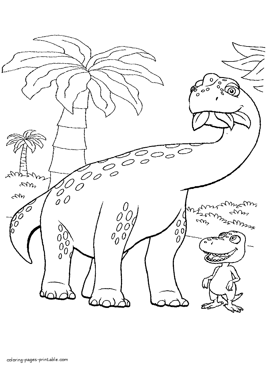 Dinosaur Train cognitive cartoon series coloring pages