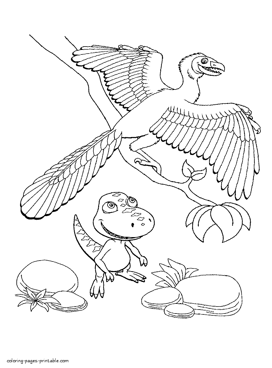 Printable coloring page of Dinosaur Train episode