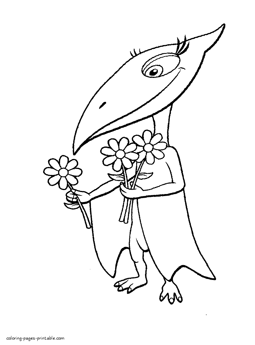 Shiny flowers coloring pages