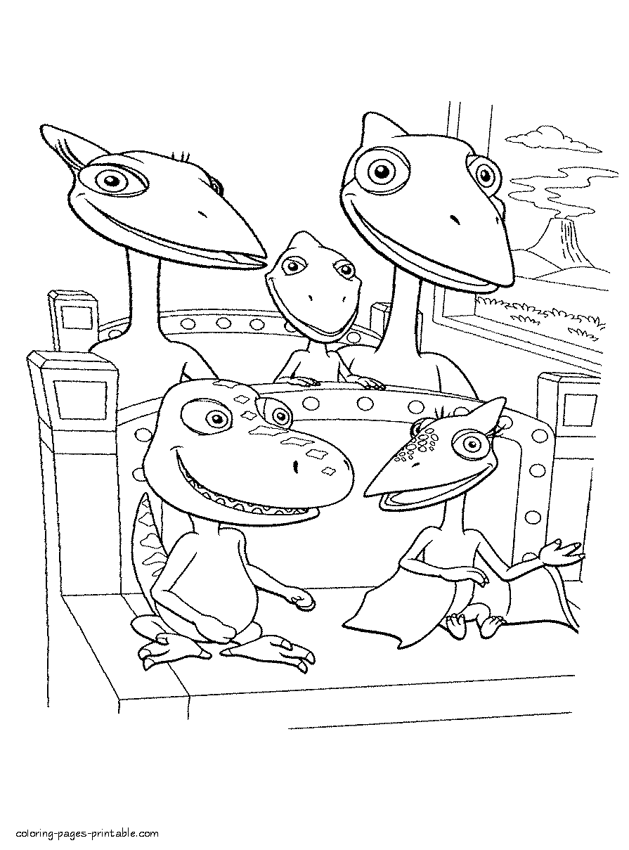 Dinosaur Train COLORING PAGES PRINTABLE COM