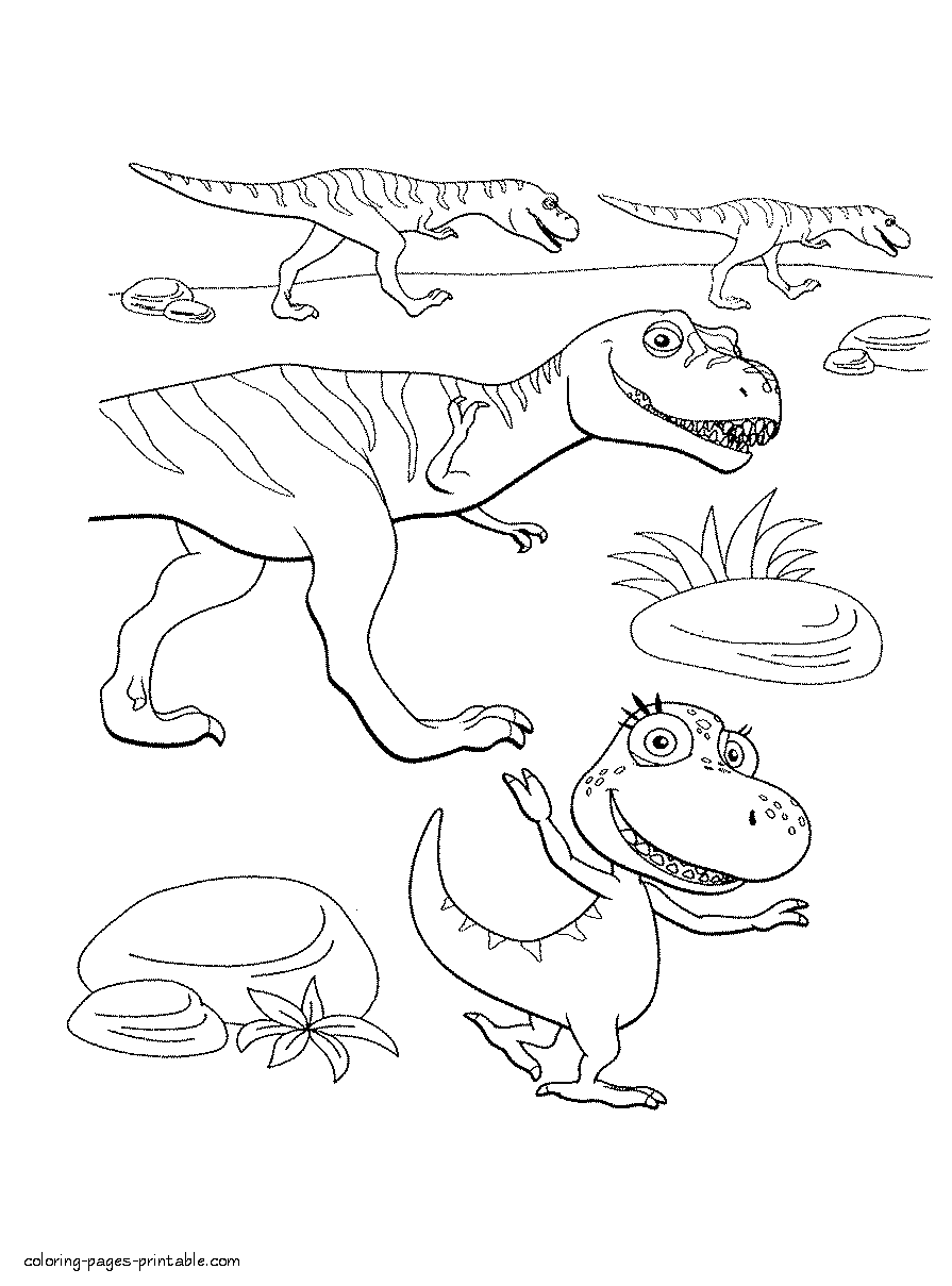 Fossil animals coloring pages to print