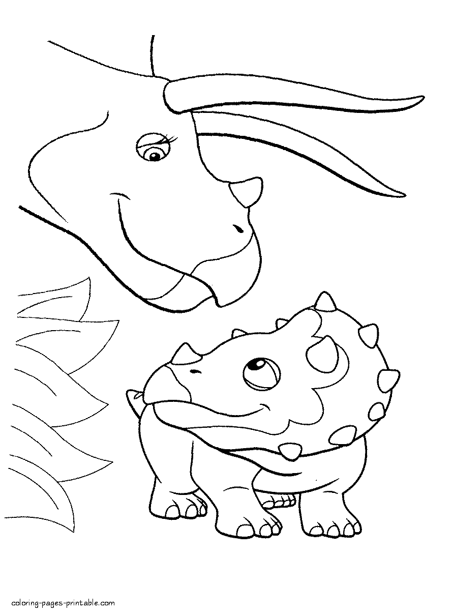Dinosaur Train colouring pages