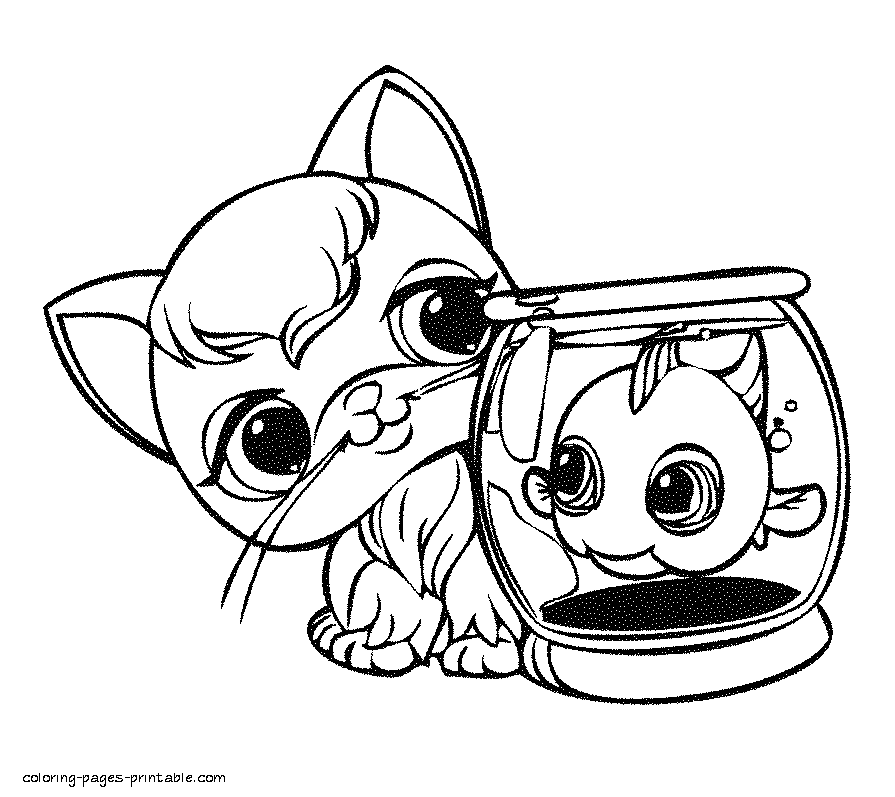 Littlest pet shops coloring pages - all characters