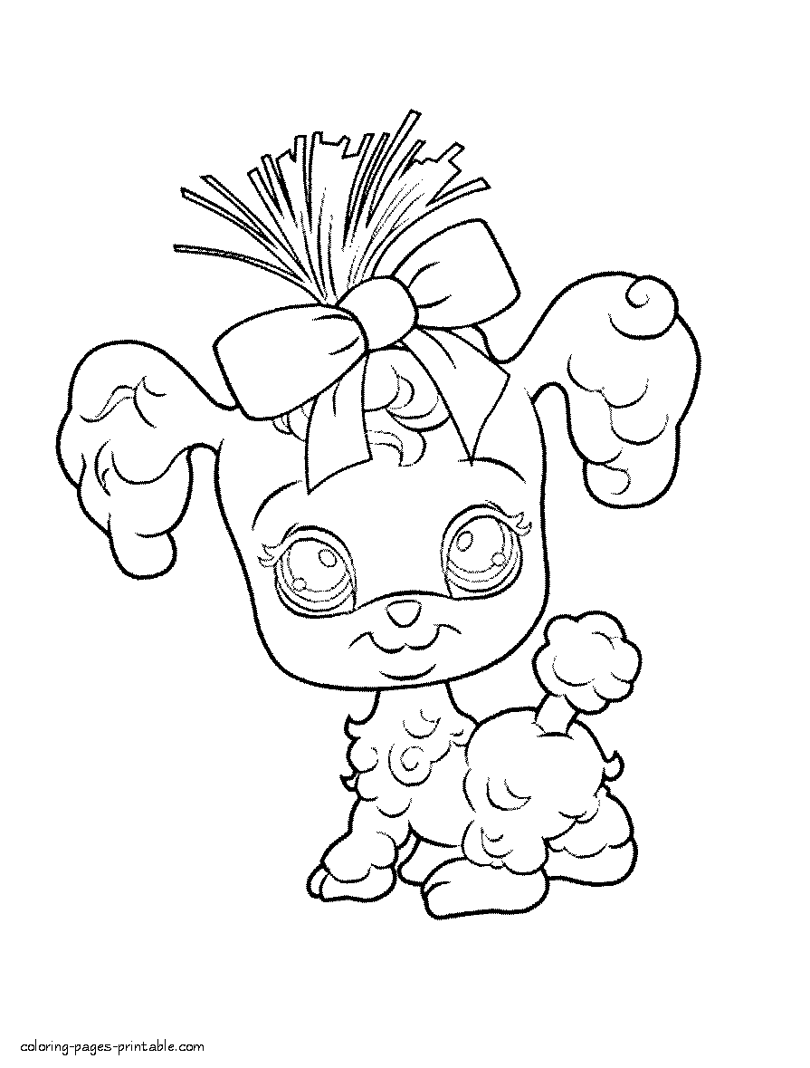 Cartoon coloring pages to print. LPS