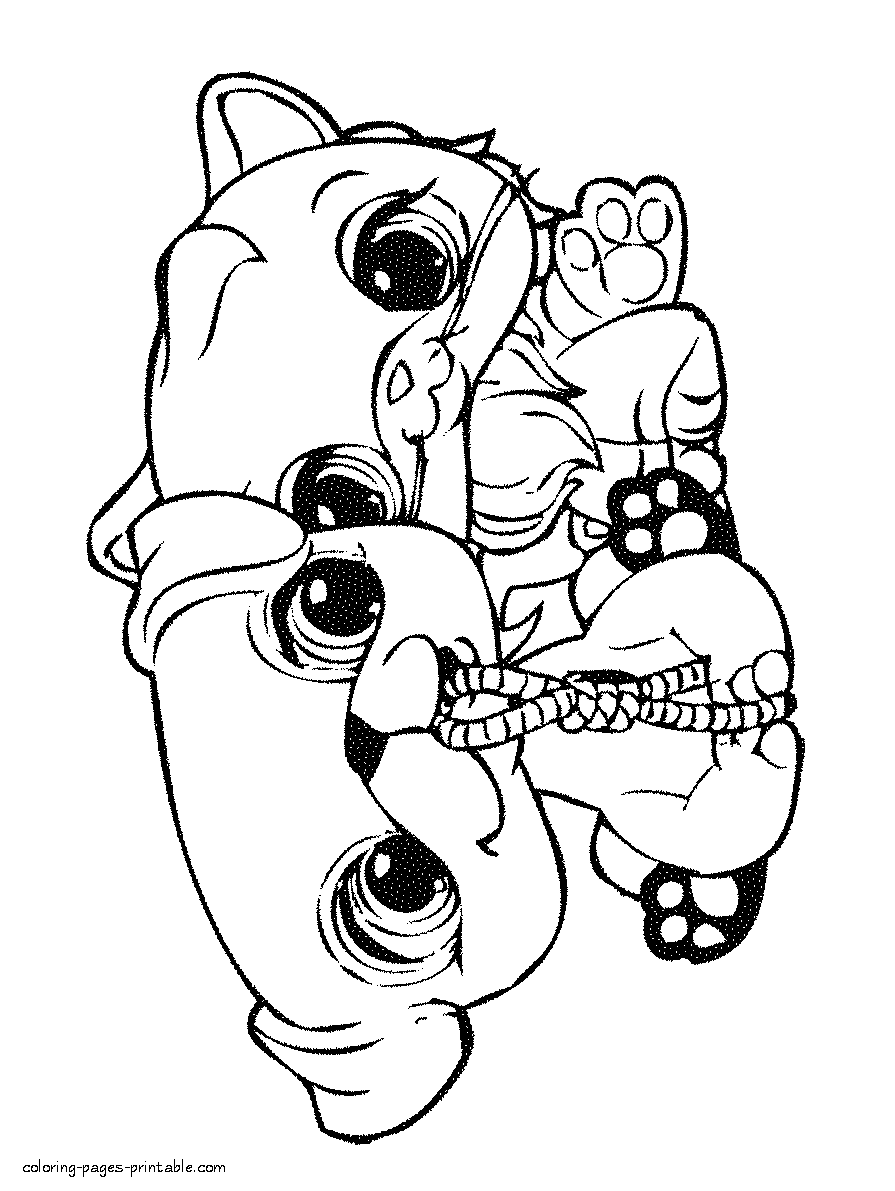 LPS printable coloring pages