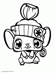 Littlest Pet Shop Lps Coloring Pages Page Free Download Bunny