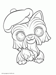Littlest Pet Shop Lps Coloring Pages Dog Girls Dogs