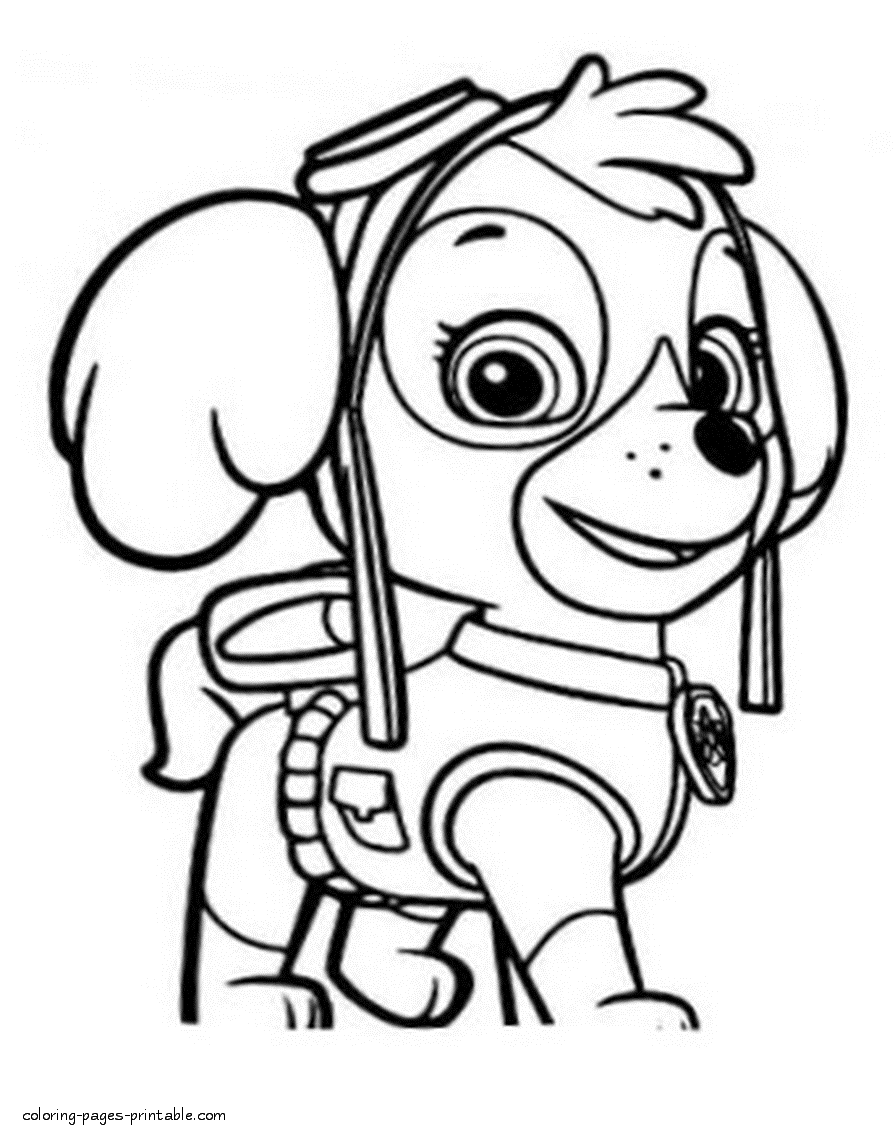 Paw Patrol printable coloring pages