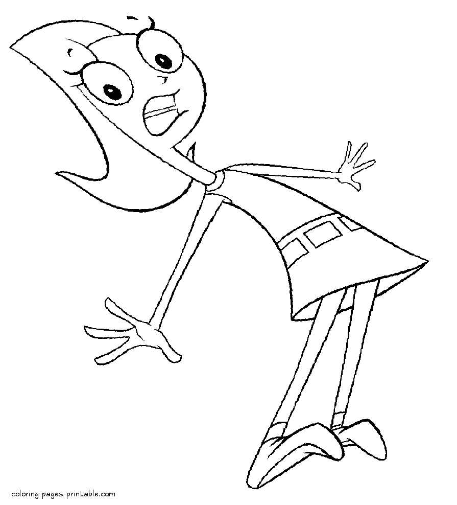 Phineas and Ferb colouring printables