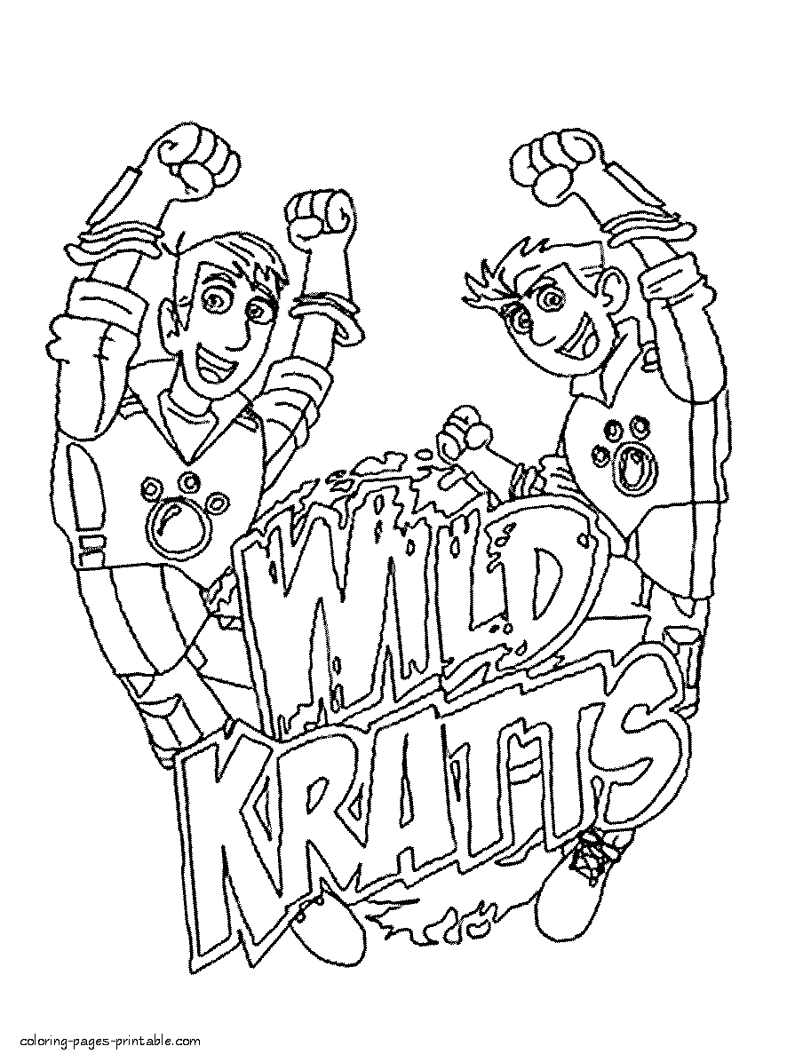 Wild Kratts colouring pages for free printing