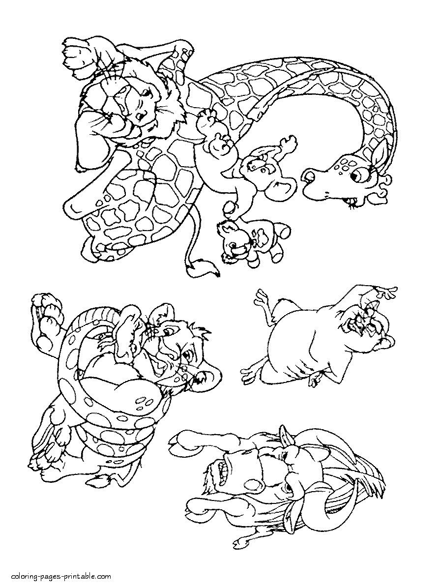 Cartoon animals coloring pages. Wild Kratts