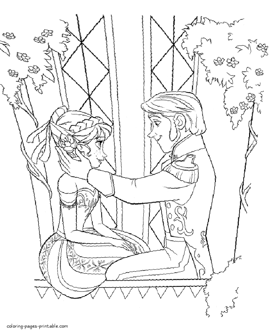 Frozen coloring pages to print for free