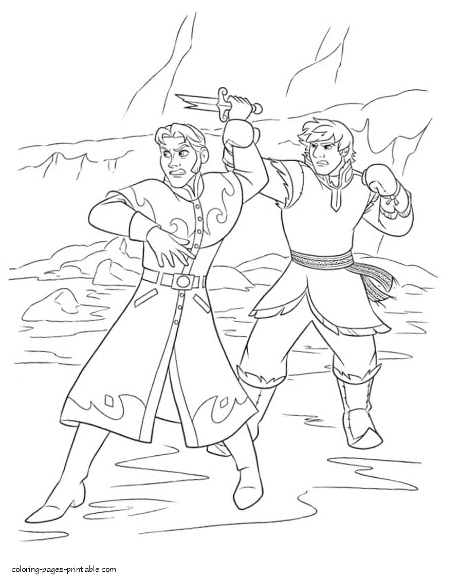 Free frozen printable coloring pages for girls