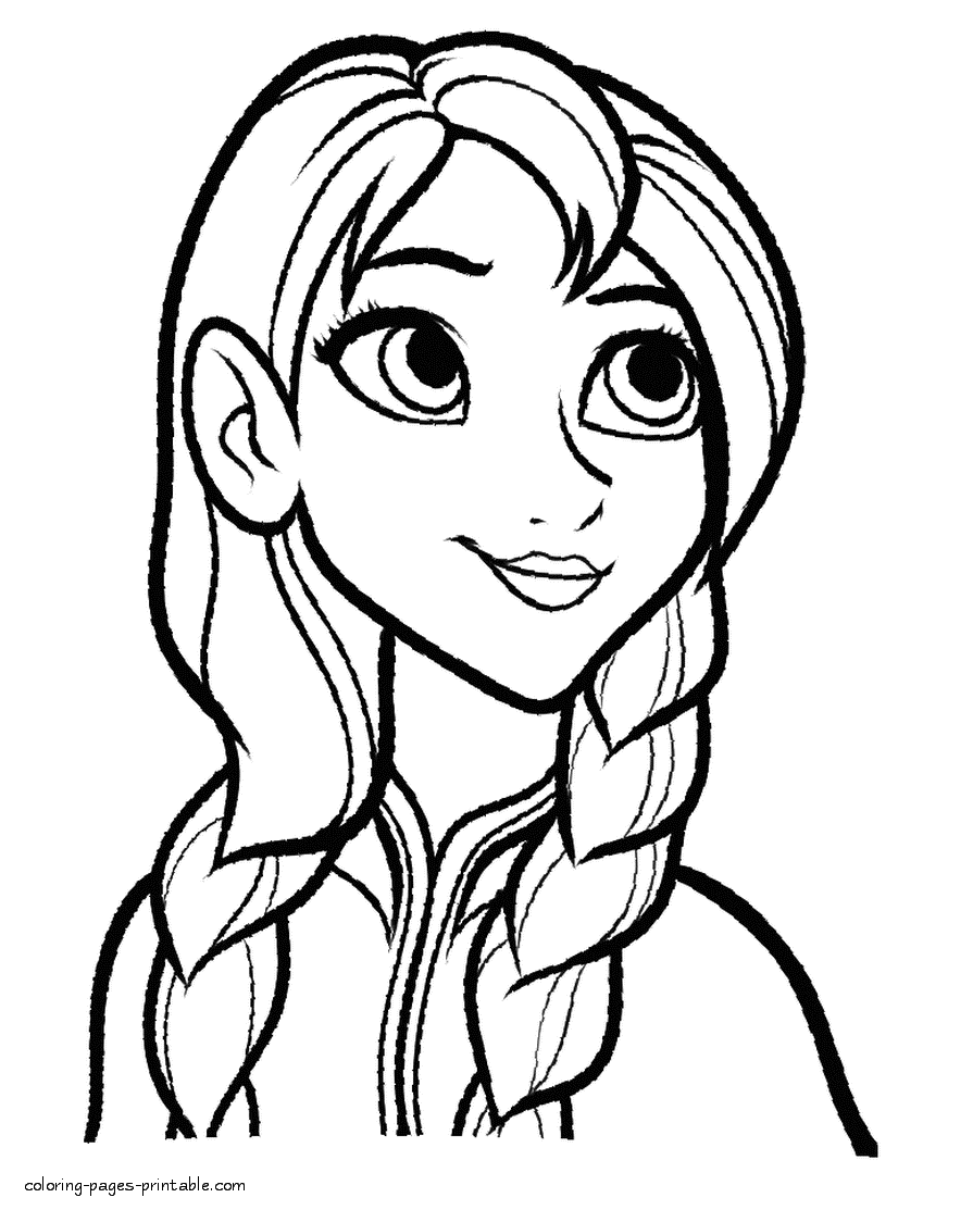 Anna coloring pages || COLORING-PAGES-PRINTABLE.COM