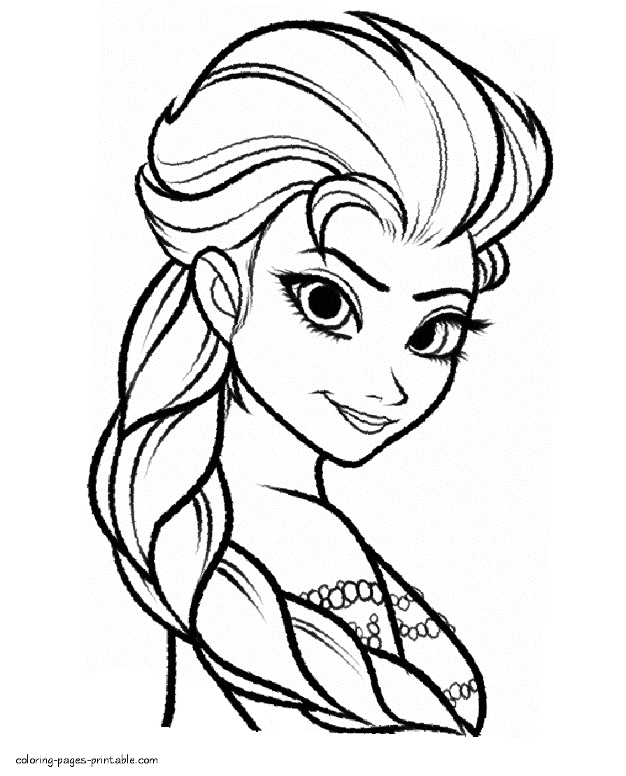 Elsa coloring pages. Frozen