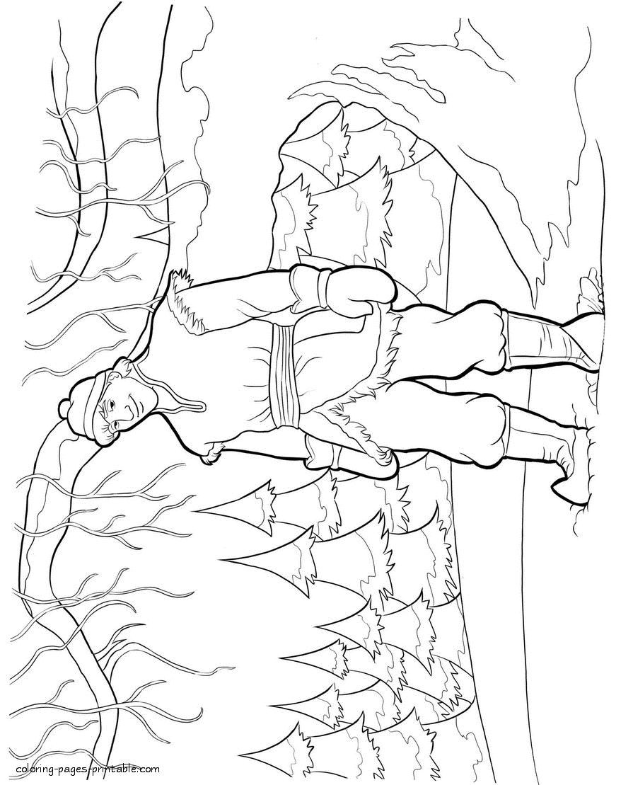 Kristoff Frozen coloring pages for kids