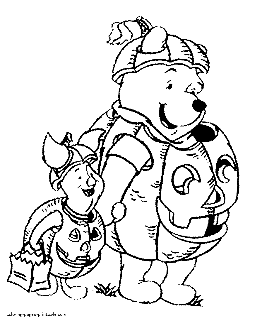 Halloween coloring pages. Disney