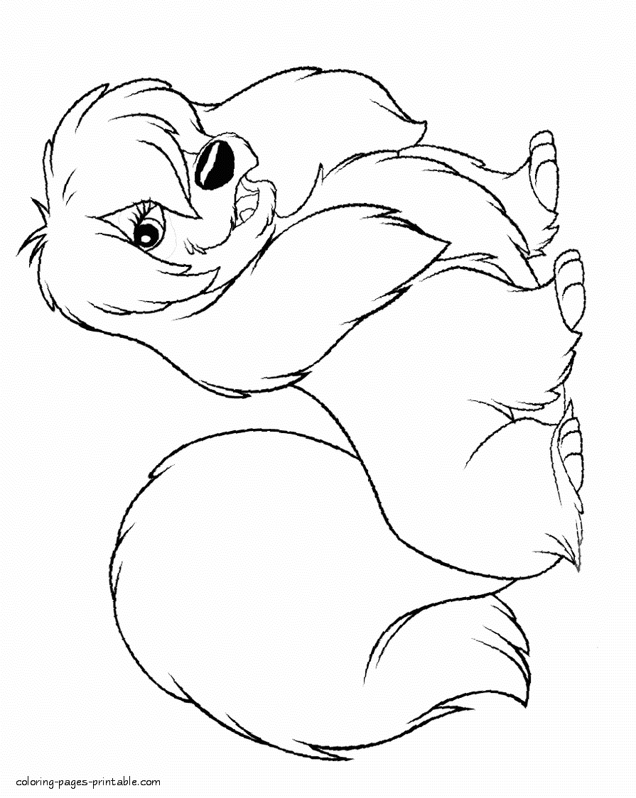 Lady and the Tramp coloring pages 13