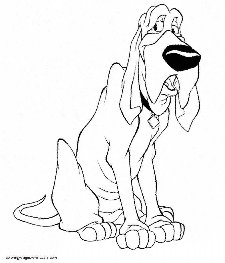 Lady and the Tramp coloring pages 17