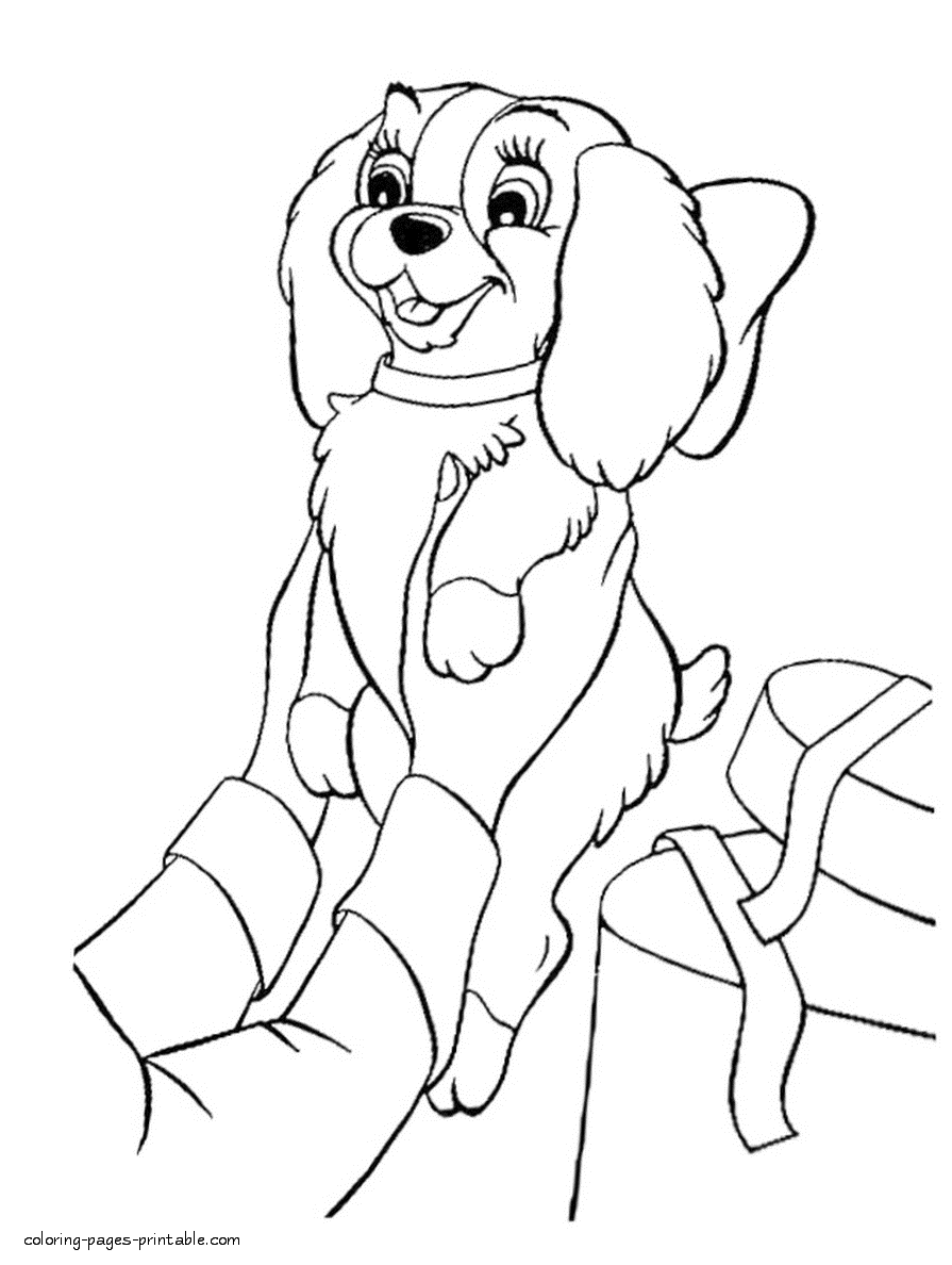 Lady and the Tramp coloring pages for children 29 || COLORING-PAGES
