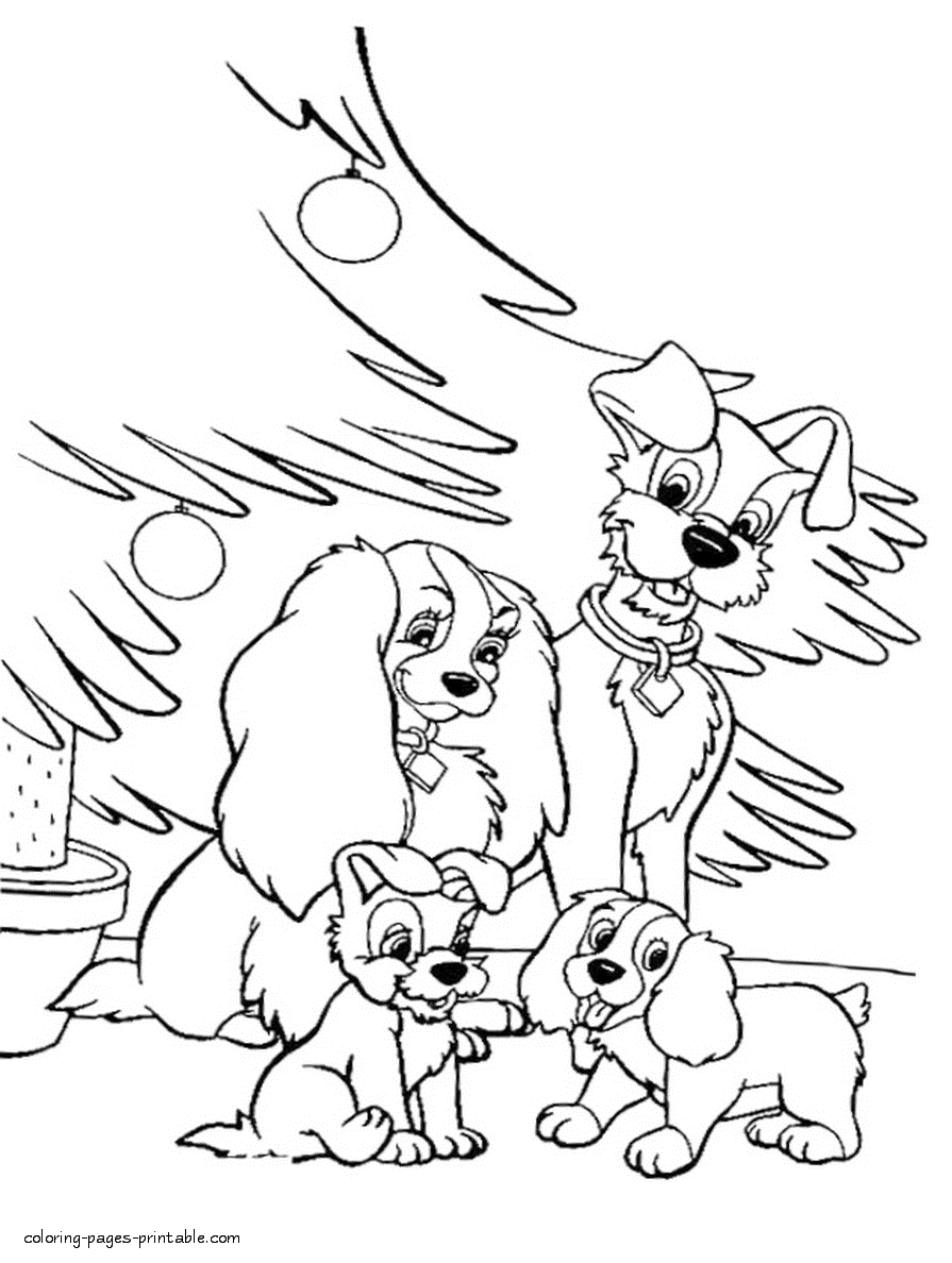 Lady and the Tramp coloring pages 34
