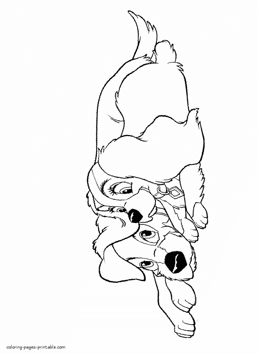 Lady and the Tramp coloring pages 52