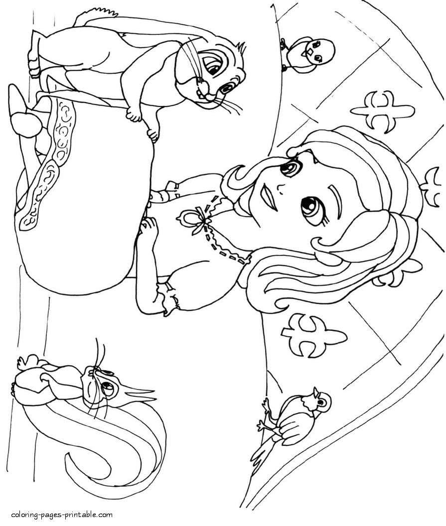 Disney Sofia coloring pages || COLORING-PAGES-PRINTABLE.COM