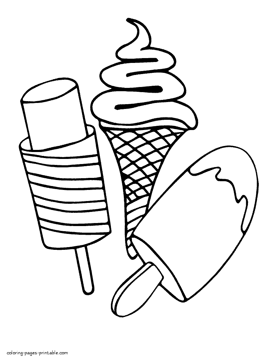 ice cream coloring pages 49 GIF