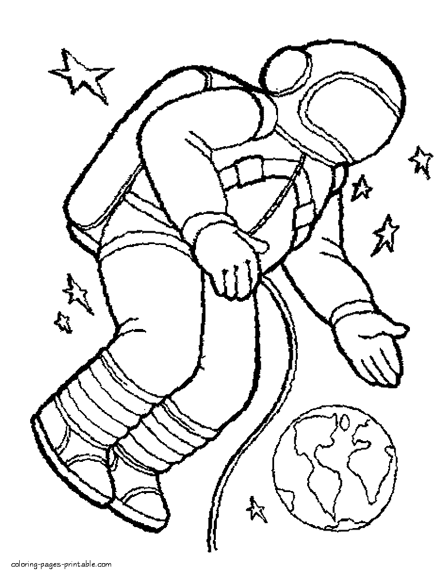 Astronaut coloring pages