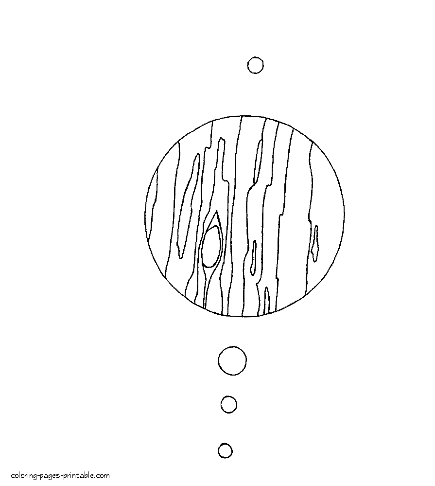 Planet coloring pages to download. Jupiter